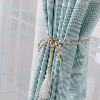 

New Modern Small Fresh Jacquard Shade Polyester Curtains for Living Dining Room Bedroom.
