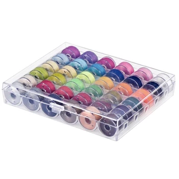 

Promotion! 36 Pcs Bobbins and Sewing Threads with Case and Soft Measuring Tape for Brother Singer Babylock Janome Kenmore