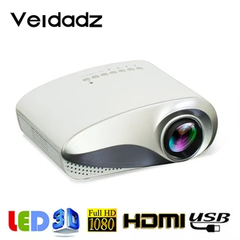 

VEIDADZ LED Portable Projector 802 800 Lumens 100inchs Big Screen Home Theater Movie Video Projector with HDMI VGA AV Interface
