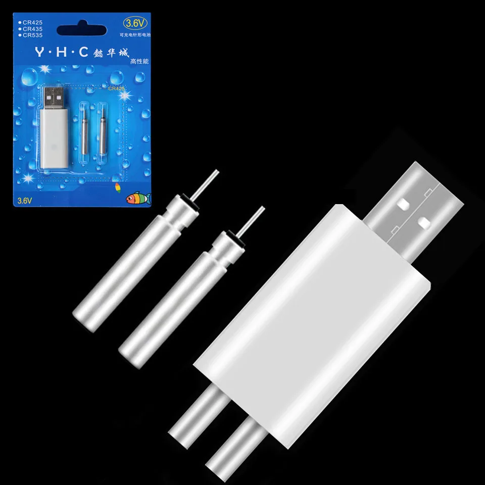 2 Hole Loogdeel рыбалка поплавок аккумуляторная батарея CR425 USB зарядное устройство для электронных поплавков батареи ночной рыбалки аксессуары - Цвет: 2 Hole