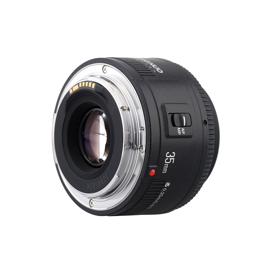 Светодиодная лампа для видеосъемки Yongnuo 35 мм F2.0 Широкий формат фиксированный lensLens YN35mm Dslr Камера объектив с фиксированным фокусным расстоянием для Canon 600d 60d 5DII 5D 500D 400D 650D 600D 450D 6d 7D
