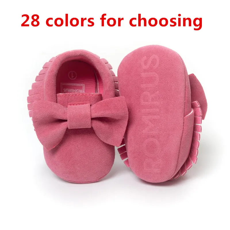10 pcs wholesale Butterfly-knot Tassels Bow Baby Moccasin Quality Infant Babies First Walkers Newborn Footwears Indoor Baby Girls Boots