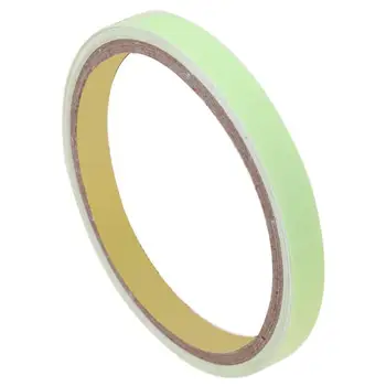 

12mmx5m Luminous Warning Safety Tape Self-adhesive Marking Safety PET Logo Fluorescent Green Sticker Security Accessories