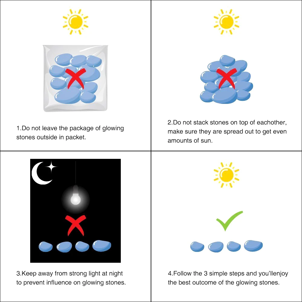100 шт светится в темноте садовые камни светящиеся камни для дорожек садовая дорожка Патио газон сад двор Декор светящиеся камни
