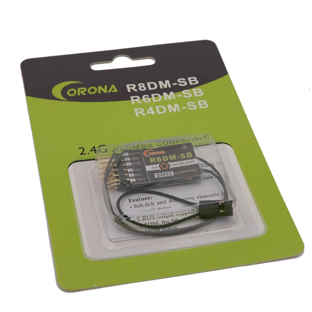 Corona R6DM-SB 2,4G JR DMSS совместимый приемник w/Sbus для XG6 XG7 XG8 XG11 XG14 передатчик