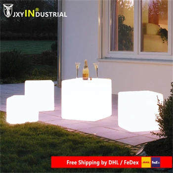 

30cm LED Light Cube lumineux LED rechargeable cube illuminated cube chair free shipping