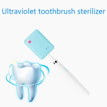 

Portable Battery Toothbrush Sterilizer UV lamp Electric Toothbrush Head Cleaner sterilization Light For Travel Business Trip