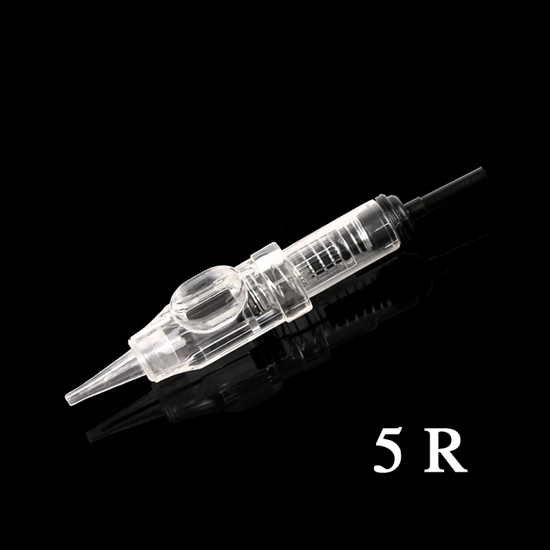 30PCS 5RL Agulhas легко щелчок Перманентный макияж машина роторная моторная ручка Nouveau контурная машина татуировки Dermografo для подводка для глаз, бровей, губ - Цвет: 30PCS 5RL