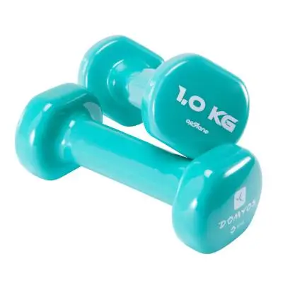 ГАНТЕЛИ ДЛЯ ПИЛАТЕСА И ТОНИФИКАЦИИ МЫЩЦ 2*1 КГ DOMYOS. Decathlon