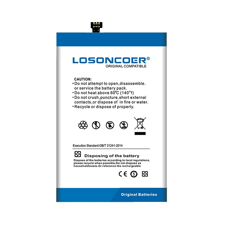 0 цикла LOSONCOER 4700 мАч Замена телефон Батарея для KOOLNEE K1Trio K1 Trio смарт-телефон батареи инструменты