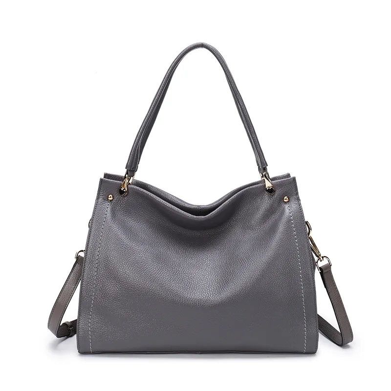 

Leather handbag shoulder bag