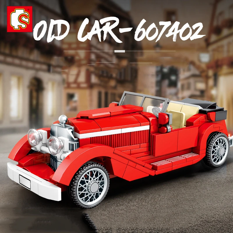 318 шт. + SEMBO City Technic классический скоростной чемпион винтажный автомобиль