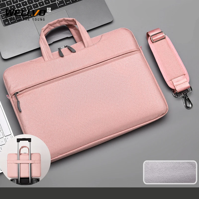 Maletines de negocios bolsos de mano Oxford de Color sólido para ordenador portátil, bolso de hombro impermeable, XA724ZC|Carteras| - AliExpress
