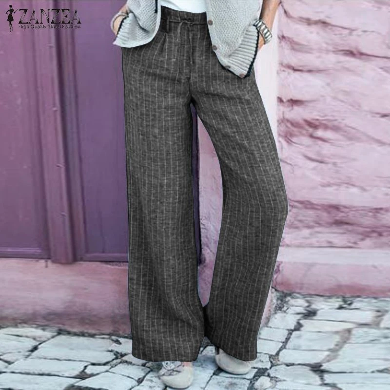 striped pantalon