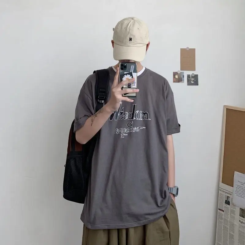 Новинка лета 2020 Молодежная Популярная свободная футболка большого размера с