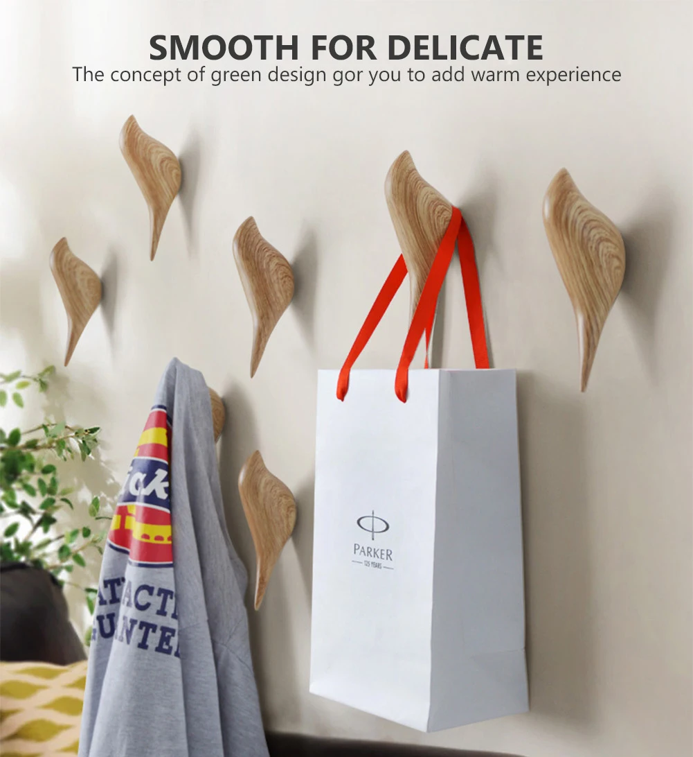 3D птица Смола сильный бесшовный приклеивающийся крючок тканевая вешалка для