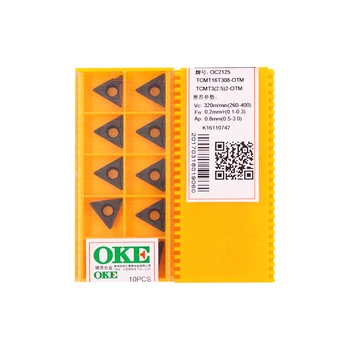 

TCMT16T308-OTM OC2125 100% Original China OKE carbide insert with the best quality 10pcs/lot free shipping
