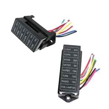 

2 Pieces 32V Car Boat Blade Fuse Box Block Holder for Middle Size ATC ATO