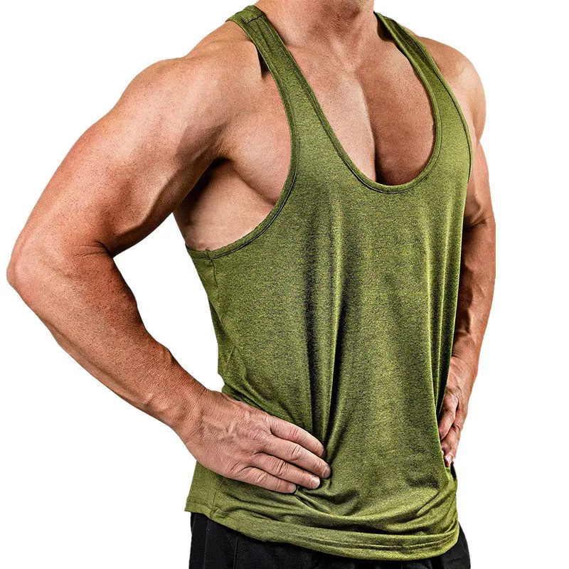 New summer Brand Quick drying Clothing bodybuilding Gyms tank top men Fitness Sleeveless Shirt Cotton men loose fashion vest
