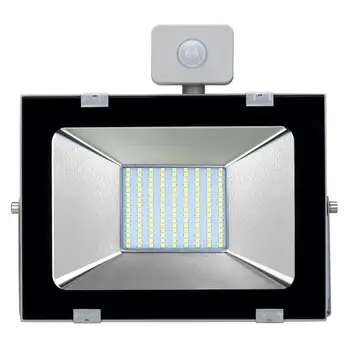 

Ultra-thin 100W 220V Utrathin Cool White 5th Genreration LED Flood Light With Sensor