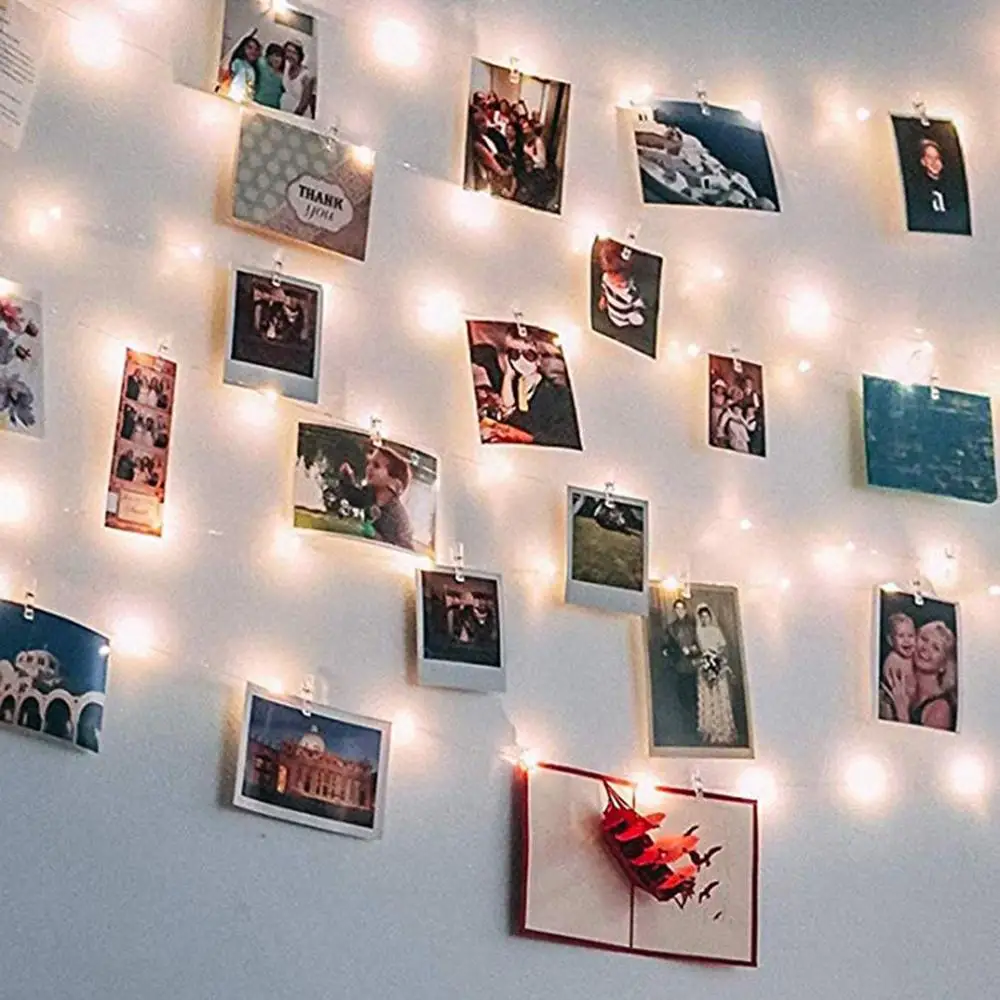 

Copper Wire Photo Clip Light String Usb Christmas Starry Decorative Light String Christmas Decoration Led Modeling Light