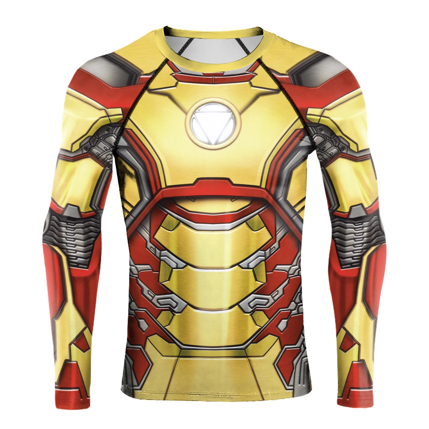 MK 4 Iron Man VIP Мода Мститель эндшпиль Капитан Америка спасательная Броня 3D принт супергероя Косплей фитнес компрессия с длинным рукавом - Цвет: MK 4 Iron Man