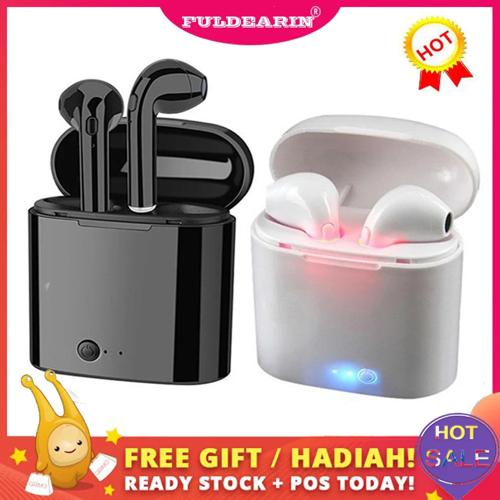 

i7s TWS with charger Bluetooth earphone fone de ouvido Wireless Eaephones Headsets Stereo In-Ear Earphones Box for ios