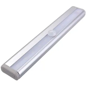 

10 LED Motion Sensor Light Cupboard Night Light practical Battery Powered Light Wardrobe Closet Night Light