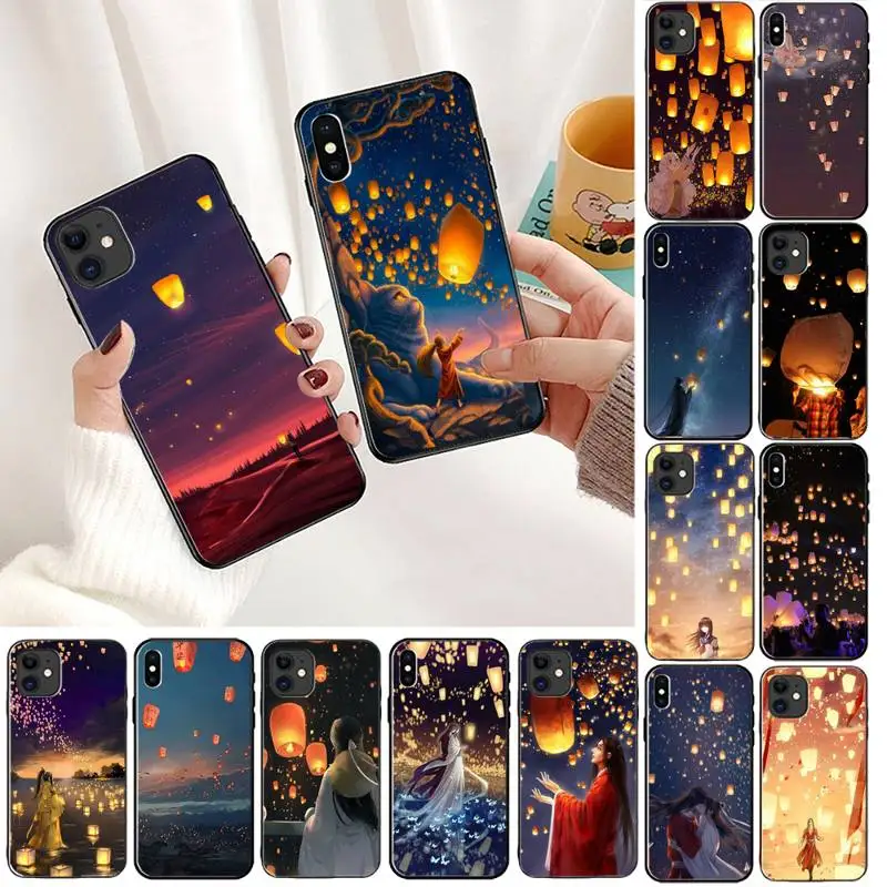 Чехол YNDFCNB для сотового телефона с ночным небом черный чехол iPhone 11 8 7 6 6S Plus X XS MAX 5 5S