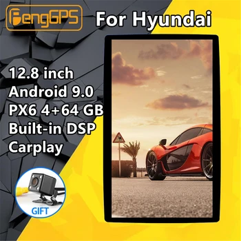 

2 Din universal Car Multimedia Player For HYUNDAI solaris tucson creta Santa Fe Elantra Android PX6 Tesla Audio Radio Stereo GPS