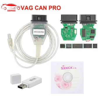 

VAG CAN PRO V5.5.1 FTDI FT245RL Chip VCP OBD2 Diagnostic Interface USB Cable for Can Bus UDS K Line Works for AUDI OBD2 Scanner