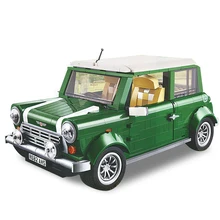 1267 Technic Mini Cooper Creator Expert Compatible 10242 DIY Building Blocks Bricks Classic Car Model Kids Gift Toys
