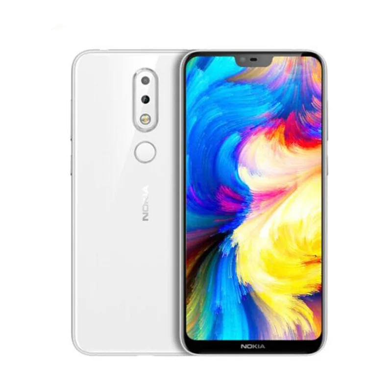 Мобильный телефон Nokia X6 6,1 Plus с глобальной прошивкой, 6 ГБ, 64 ГБ, 4G, FDD LTE, 5,8 дюймов, 19:9, FHD+ Восьмиядерный процессор Snapdragon 636, 3060 мАч, отпечаток пальца