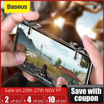 

Baseus Joystick Game Pad For PUBG Mobile Gamepad L1 R1 Gaming Trigger Shooter Controller Fire Button Handle for IOS Android