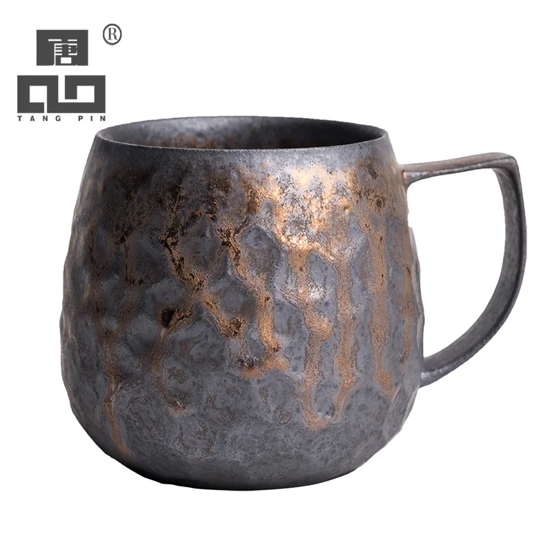 

TANGPIN Japanese ceramic tea mugs vintage coffee cup tea cup drinkware