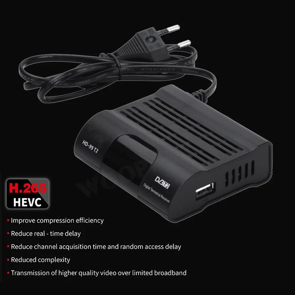 DVB T2 HD 99 Бесплатная цифровой ТВ Box 1080P спутниковый приемник DVBT2 тюнер Dvb t2 H.265 Youtube IPTV