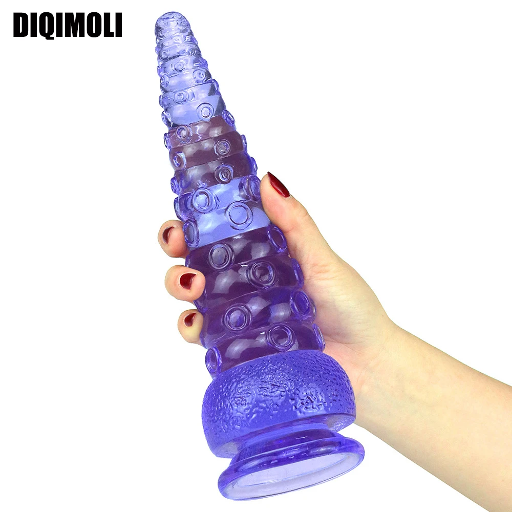 Plug anale oversize imitazione polpo Ttacle vibratori stimolano e ano enorme e morbido dilatatore anale sesso_voghion.com
