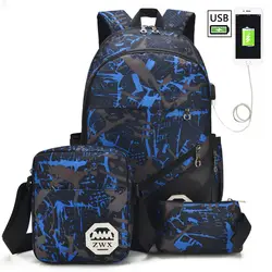 Школьные рюкзаки для подростков, водонепроницаемые Рюкзаки для ноутбуков, школьные сумки, пенал для карандашей, сумка для книг Mochila
