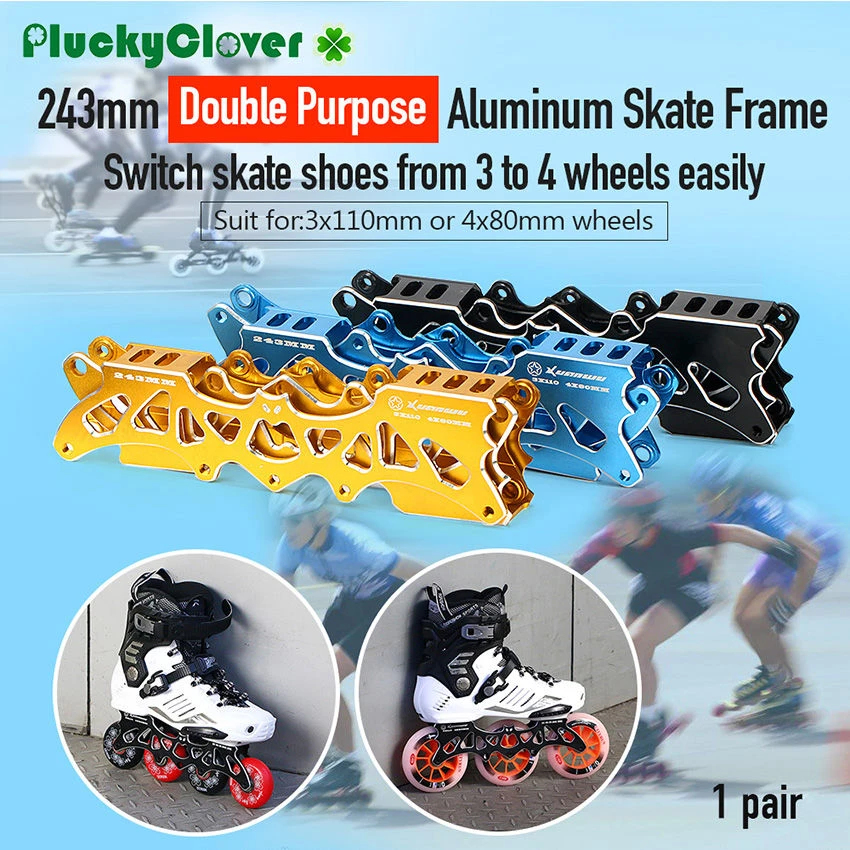 Marco patinaje en línea Universal para patines, soporte de Freestyle, velocidad de frenado, 1 par, 243mm|roller skate frame|skate frameframe skate - AliExpress