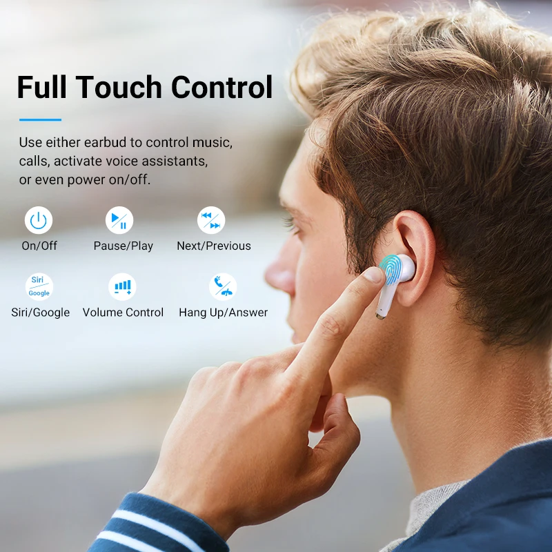 EWA Bluetooth Earphones T17 Wireless Headphones Volume Control auriculares TWS Bluetooth Earphones True Wilress Earbuds