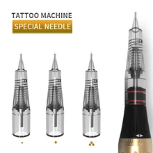 10pcs High Quality Professional Aimoosi Professional Needles 1R-0.18mm for Eyebrow Tattoo cartridges