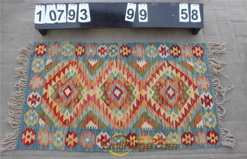 10793 Келим ковер из натуральной шерсти прошитый вручную для жизни gc131Afghan07yg22 - Цвет: 10793