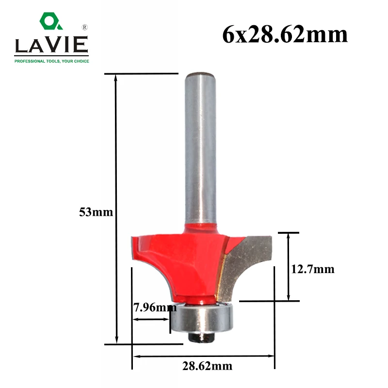 5 шт. 6 мм 1/" хвостовик угловой круглый над фреза с подшипником очистки промывочный фреза для деревообрабатывающий инструмент MC01065