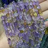 Fine 100% Natural Clearly Crystal Ametrine Irregular Gravel Gemstone  Beads For Jewelry Making DIY Bracelet Necklace 6-8mm 15'' 3