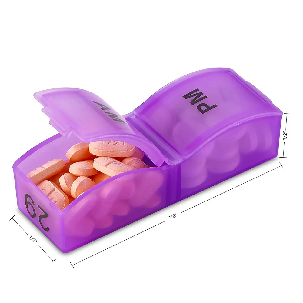 Travel Pill Box Plastic Pill Case Weekly Medicine Storage Organizer