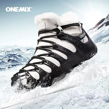 Onemix/зимние ботинки для мужчин; прогулочная обувь для женщин; прогулочная обувь без клея; кроссовки; сезон осень-зима; теплая обувь