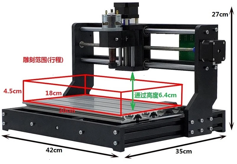 CNC 3018 PRO мини лазерный гравер для дерева, ПВХ, металла, фрезерный станок с ЧПУ CNC3018 офлайн GRBL ER11 Хобби DIY гравировальный станок