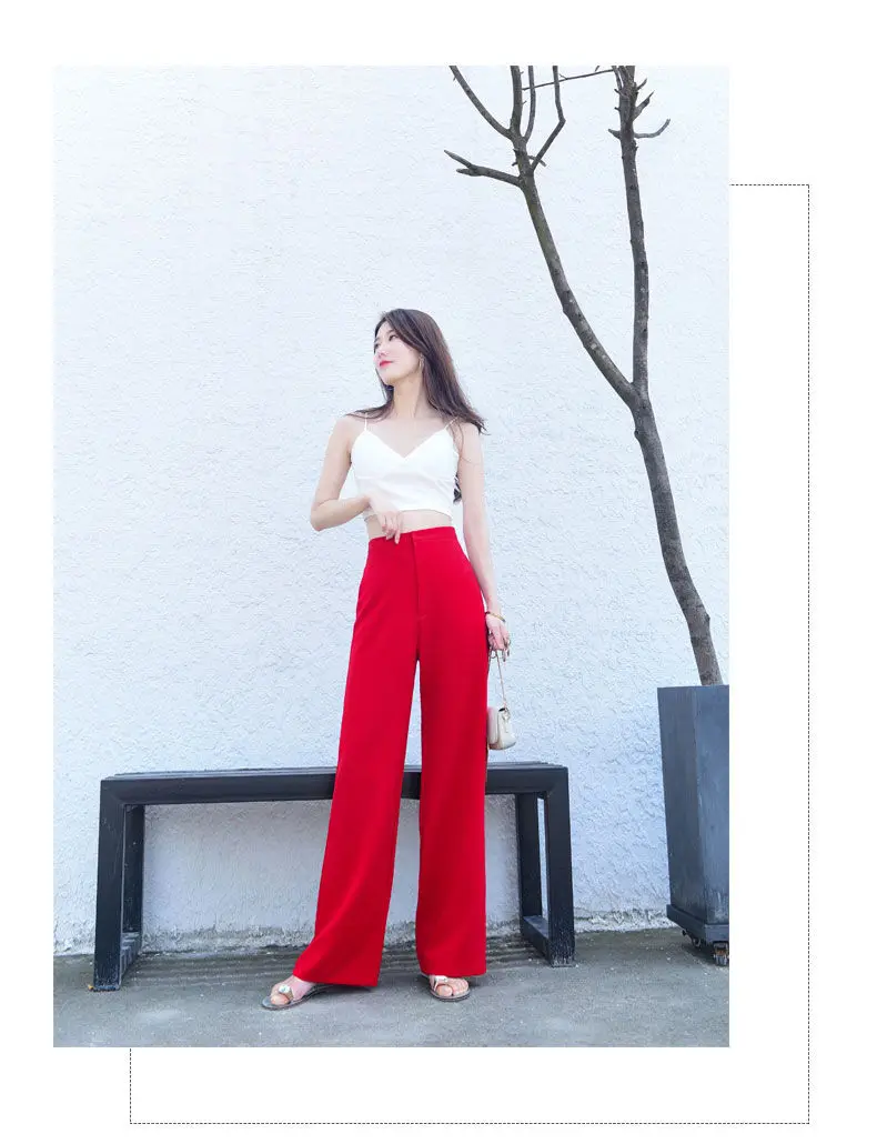 Buy GO COLORS Red Womens Solid Palazzo Pants | Shoppers Stop