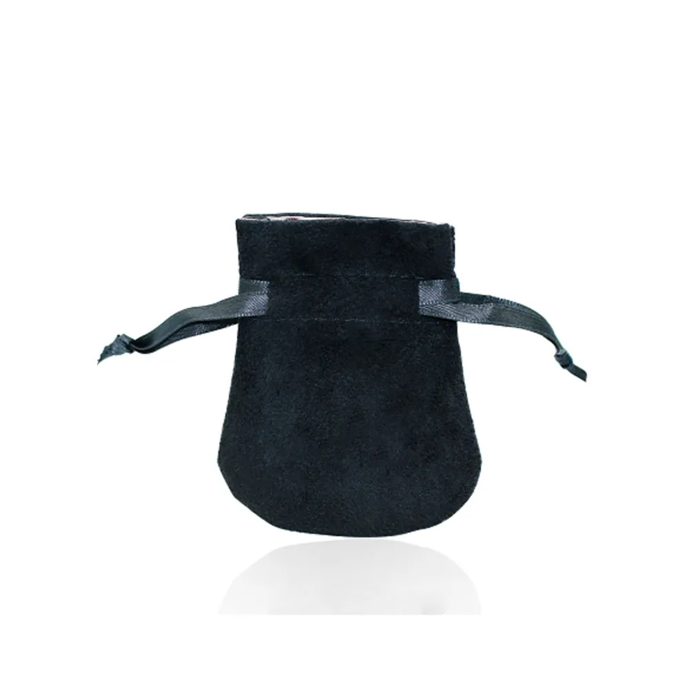 

NEW Black Velvet Bag Original Charm Women's Ring Glass Bead Jewelry Fashion Protection Simple Brand Gift Bag Factory Direct