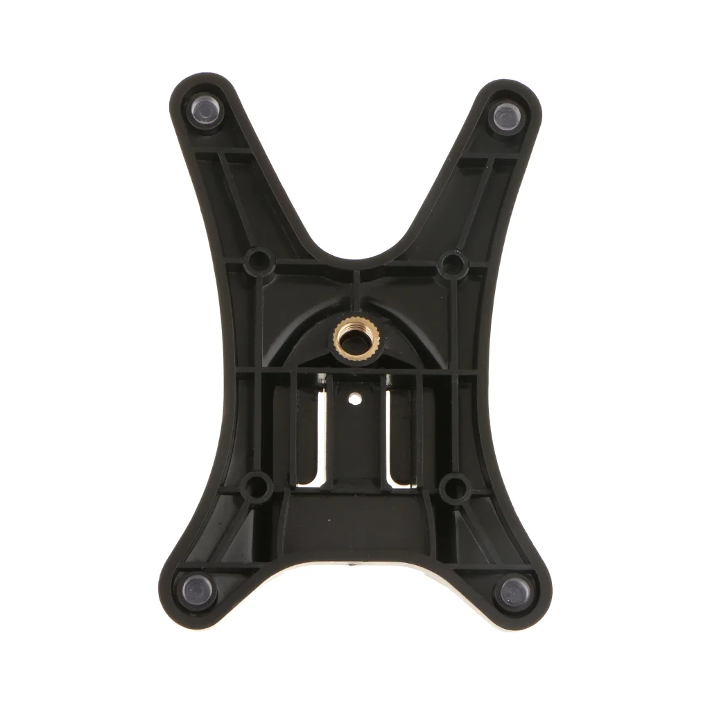 Flash Light Stand Holder Base Hot Shoe Bracket with 1/4'' Tripod Mount Adapter for Nikon, Canon, Sony Camera - Black